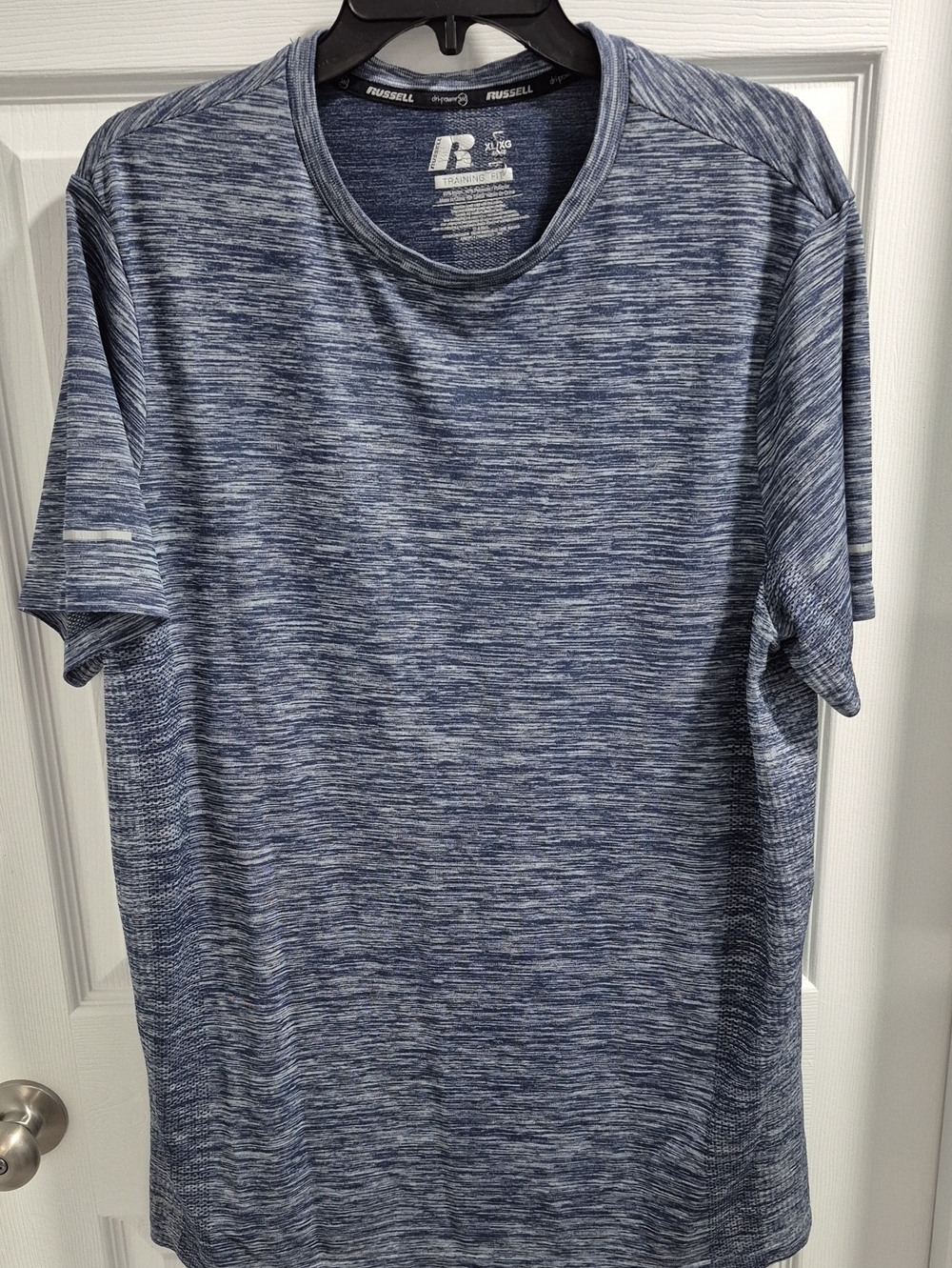 Russell Athletic Blue Heather Performance Short Sleeve Tee